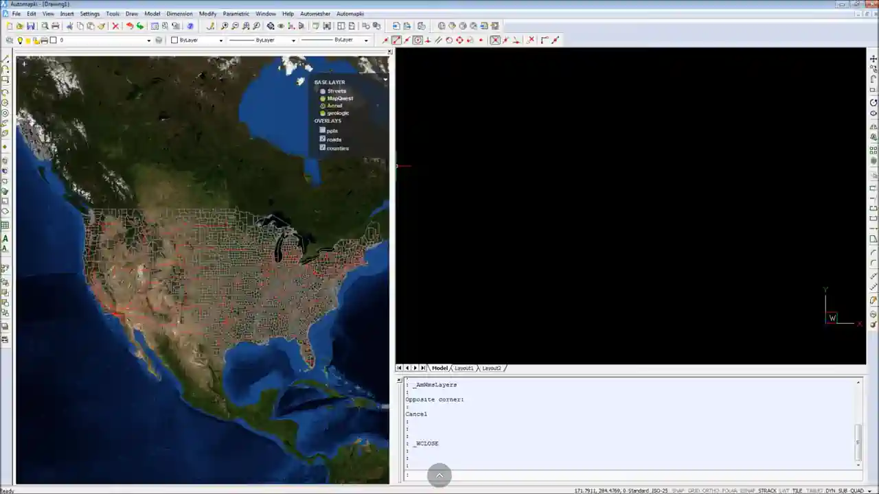 Add WMS layers to BricsCAD, AutoCAD and ZWCAD