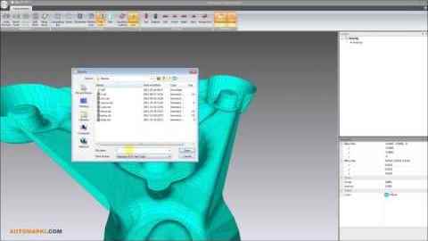 Convert IGES, BREP, STEP mesh model into SAT solid file format