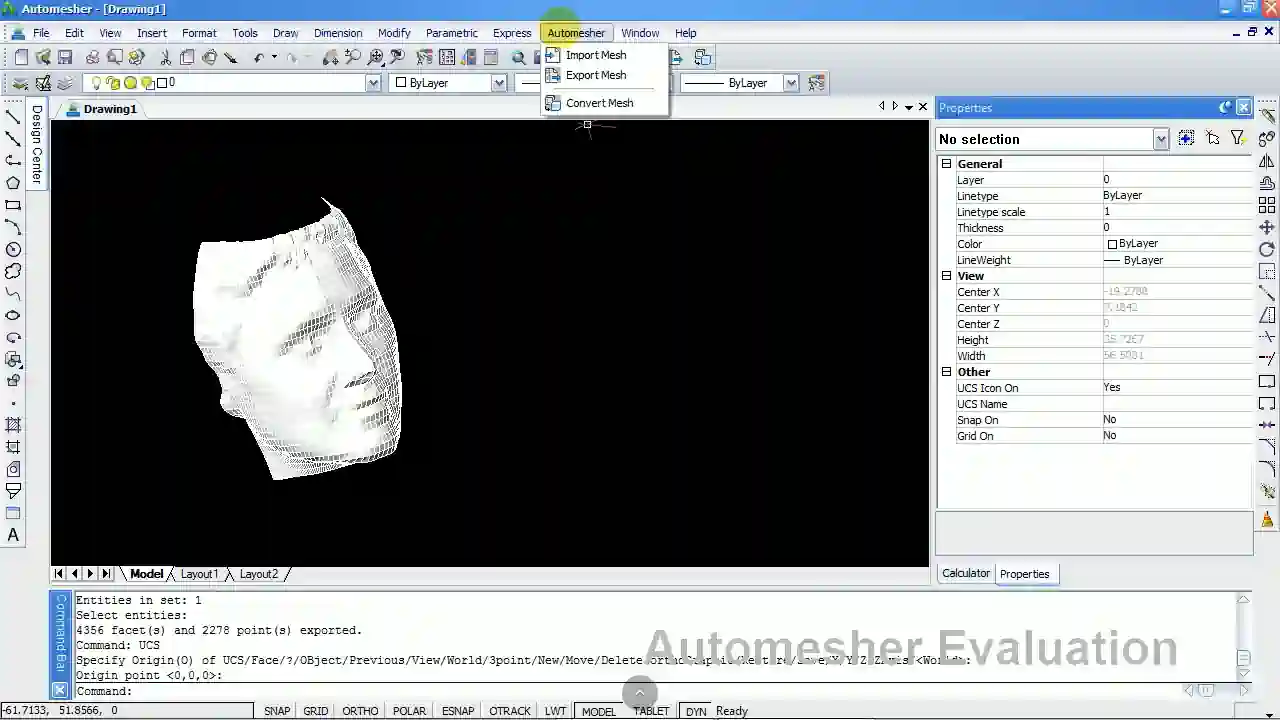 Convert Polyface Mesh to Polygon Mesh in ZWCAD