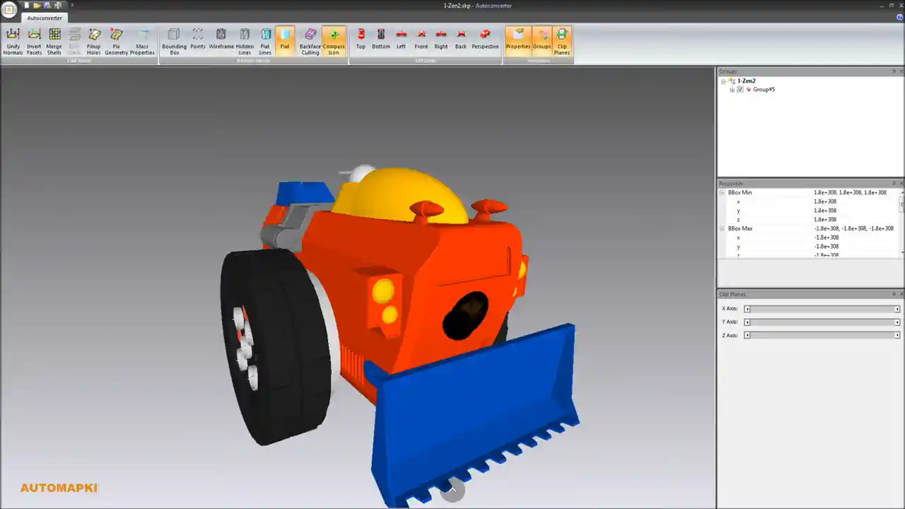 Convert SketchUp SKP to OBJ Alias File