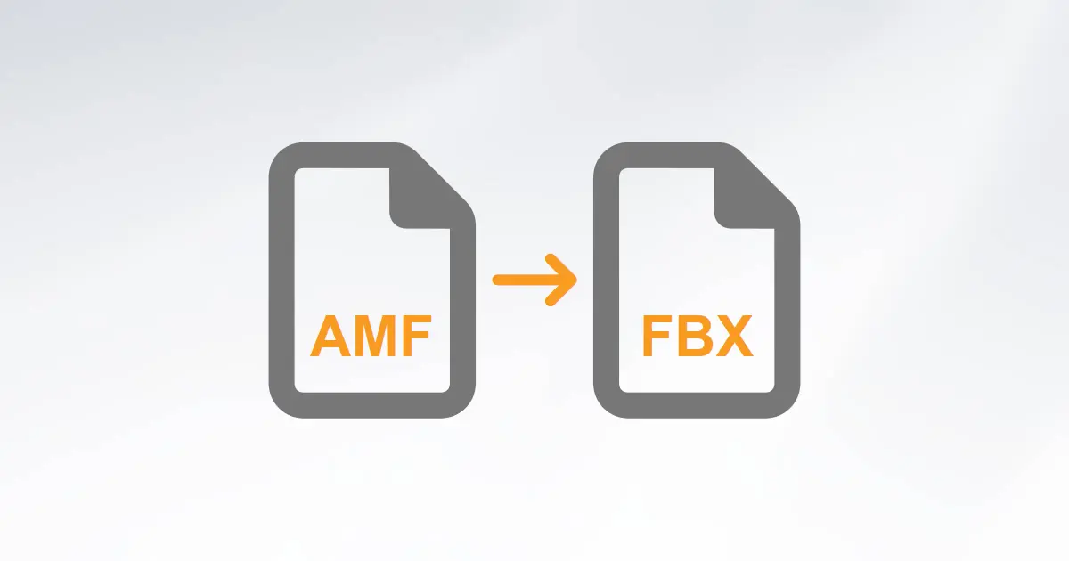 Convert AMF to FBX