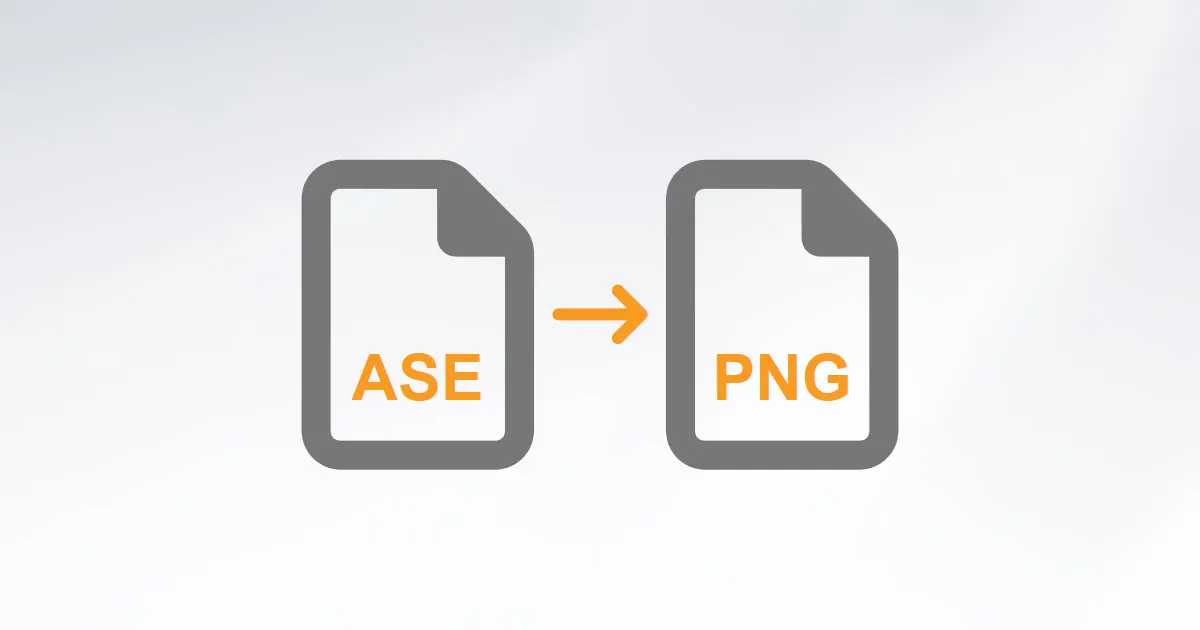 Convert ASE to PNG