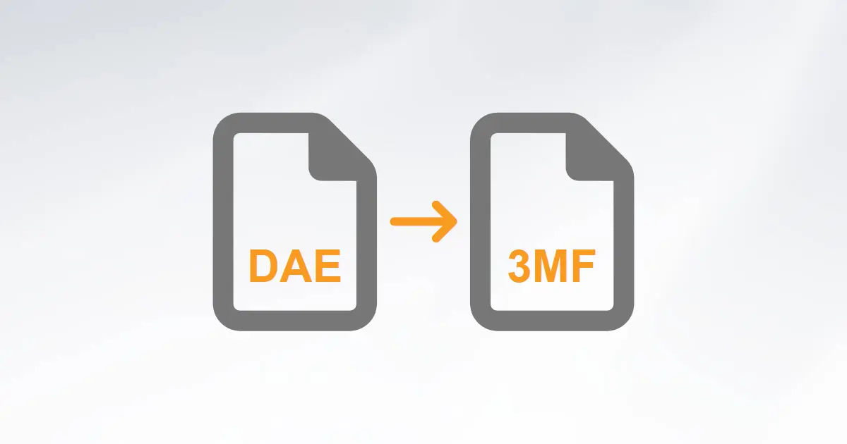 Convert DAE to 3MF: DAE to 3D Manufacturing Format Conversion