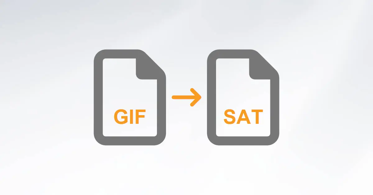Convert GIF to SAT