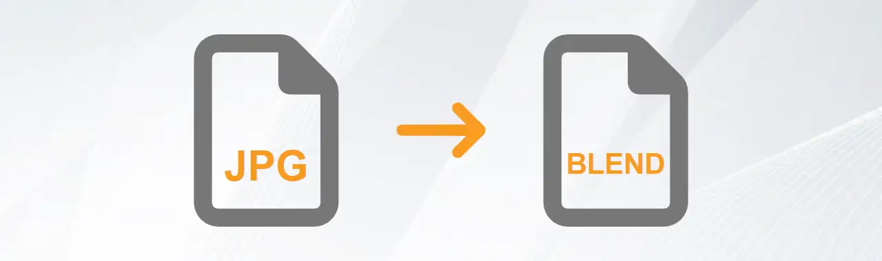 Convert JPEG to BLEND