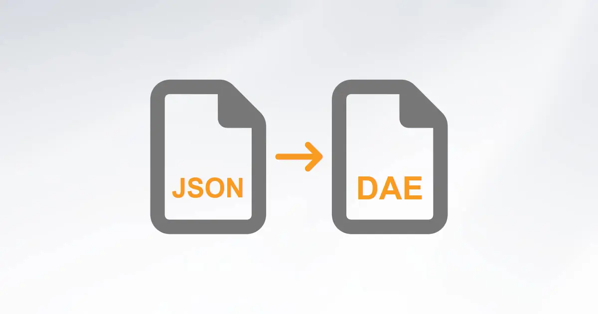 Convert JSON to DAE