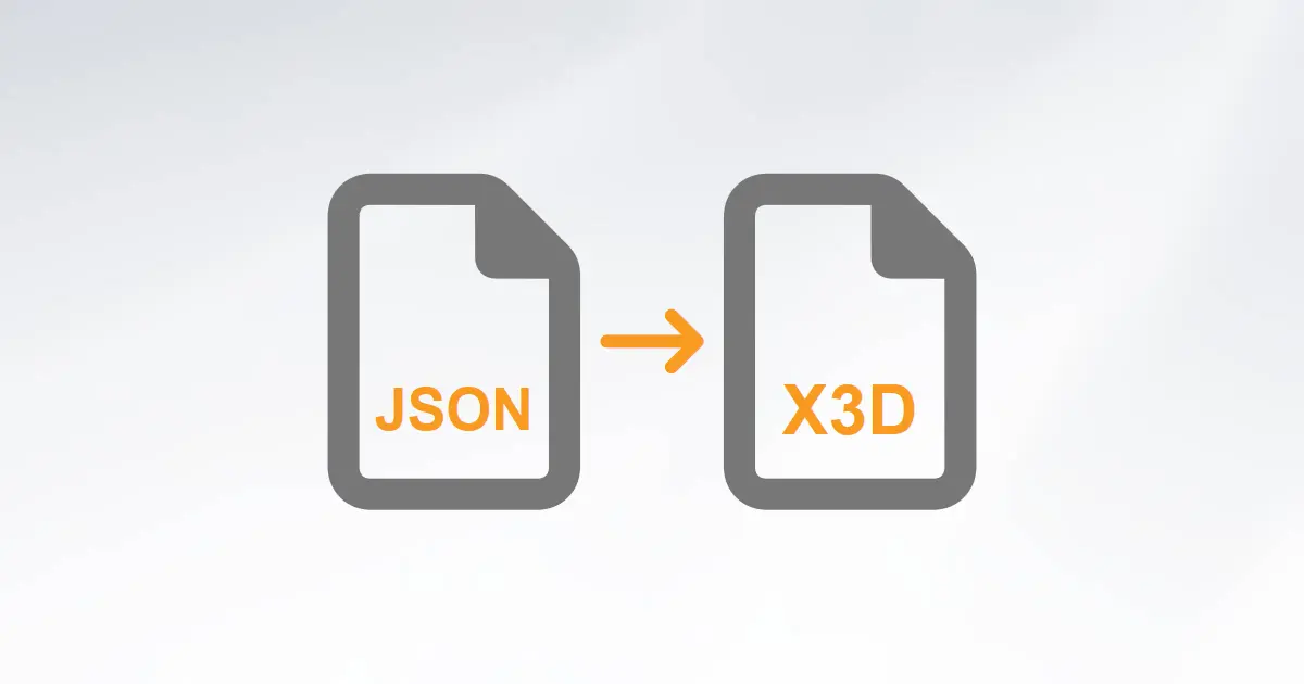 Convert JSON to X3D: JSON to Extensible 3D Model Converter