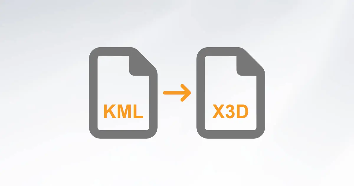 Convert KML to X3D: KML to Extensible 3D Model Converter