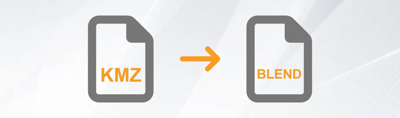 Convert KMZ to BLEND