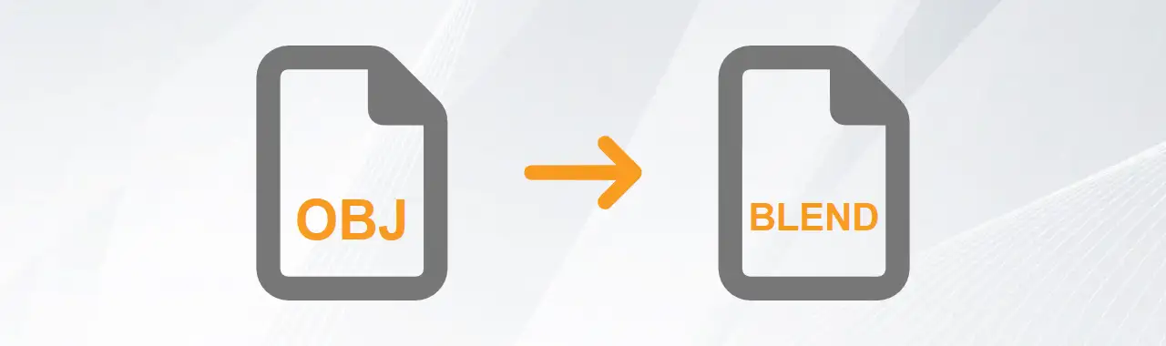 Convert OBJ to BLEND