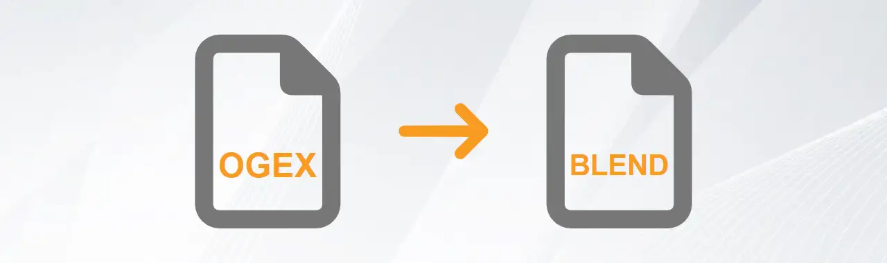 Convert OGEX to BLEND