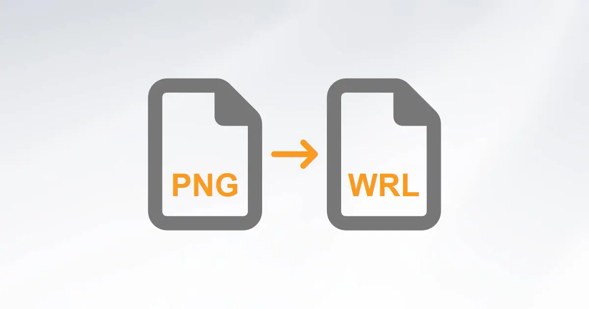 PNG to VRML/WRL Worlds File with Autoconverter 🔁