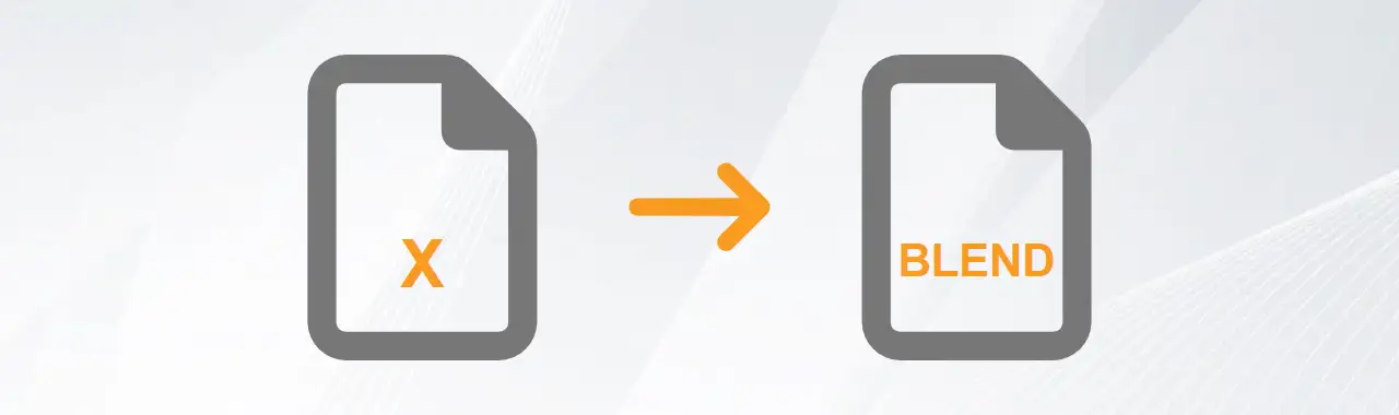 Convert X to BLEND