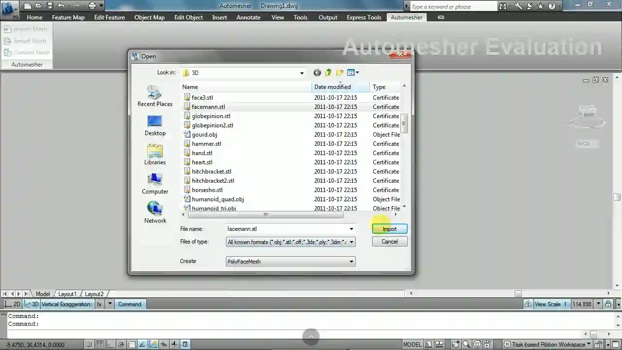 Import/Export SKP File for AutoCAD