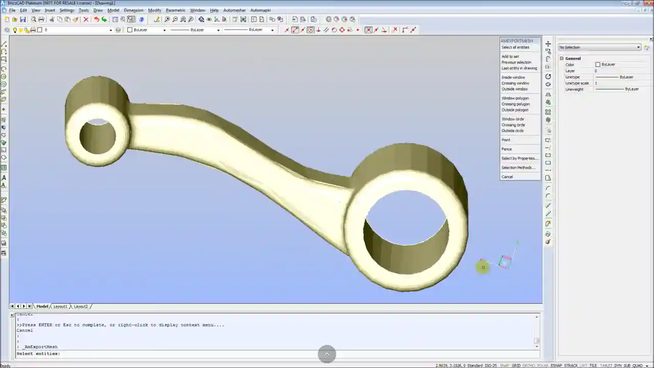 Import/Export STEP and BREP Solid Files in BricsCAD V13