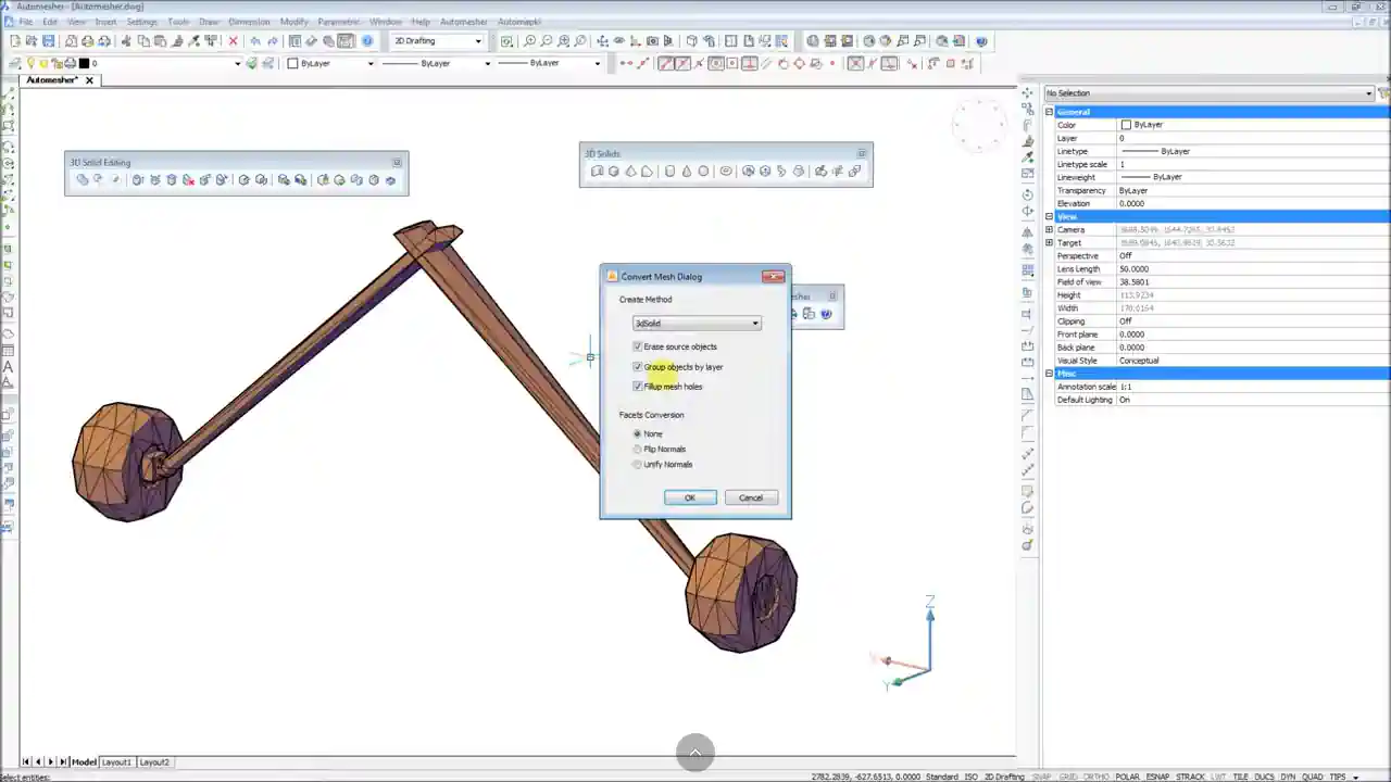 Polyface Mesh or Surface to 3D Solid conversion