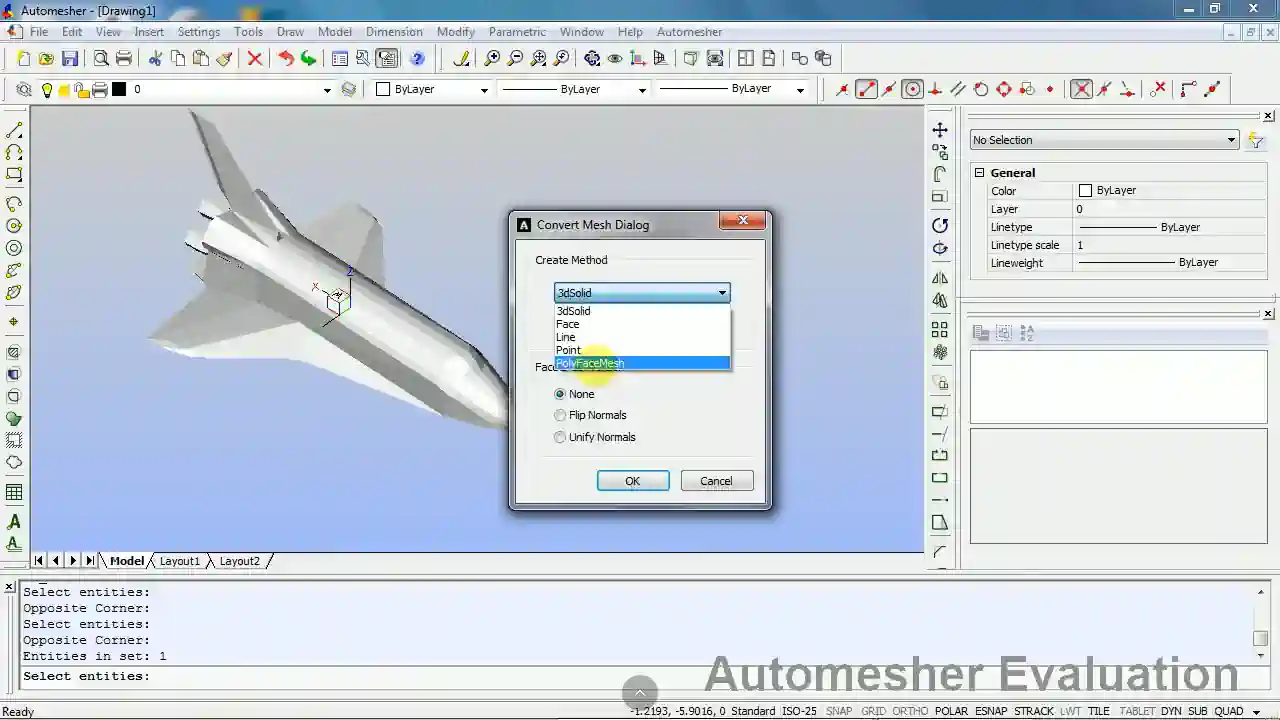 Polyface Mesh to Solid in BricsCAD